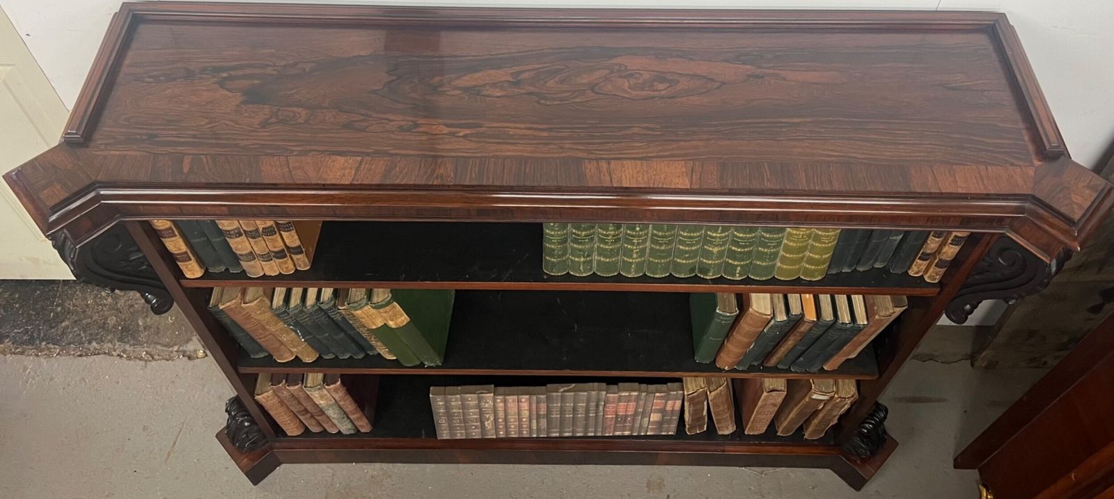 Top Quality Antique Rosewood Open Bookcase photo vinterior