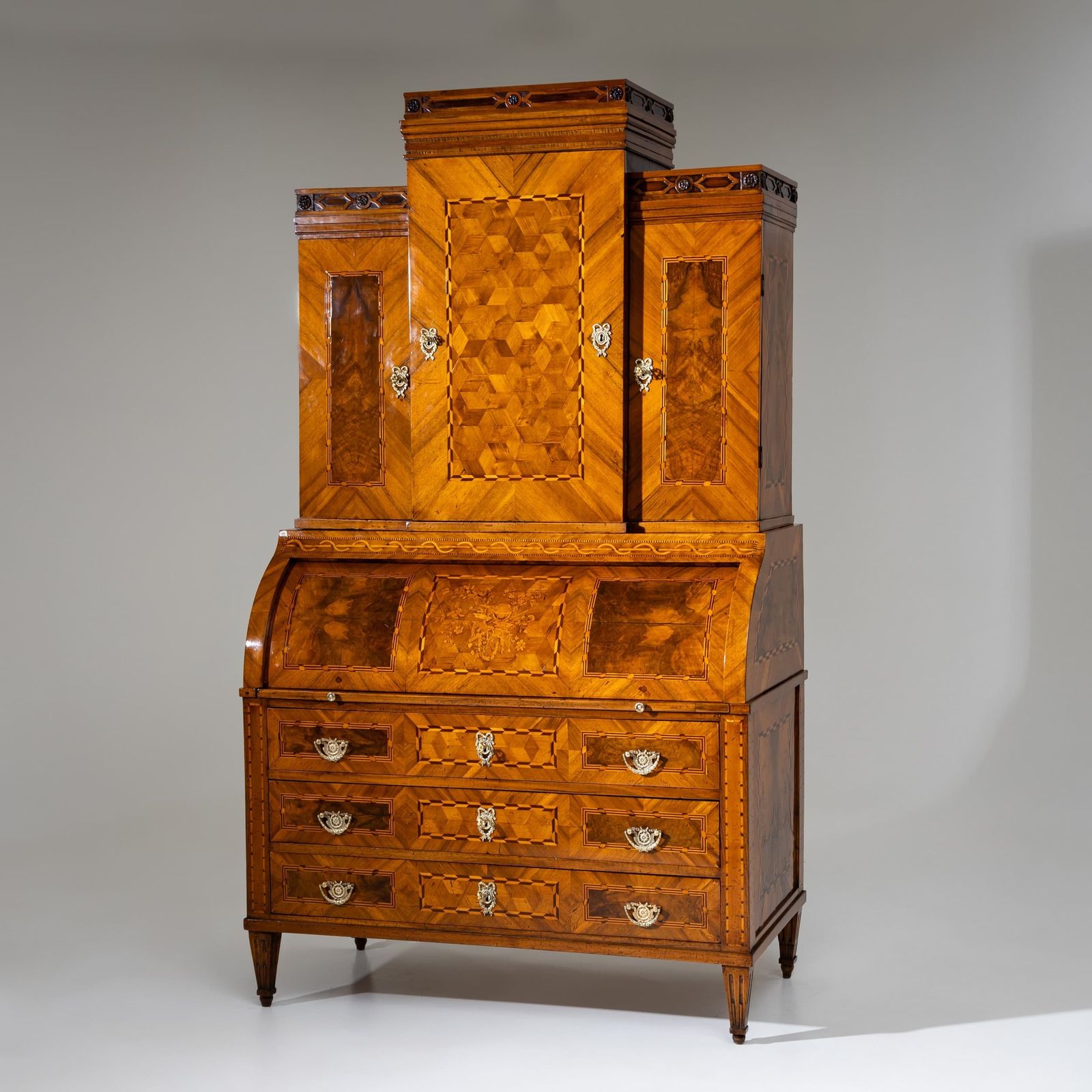 photo for sale Louis XVI Rolltop Bureau, Late 18th Century