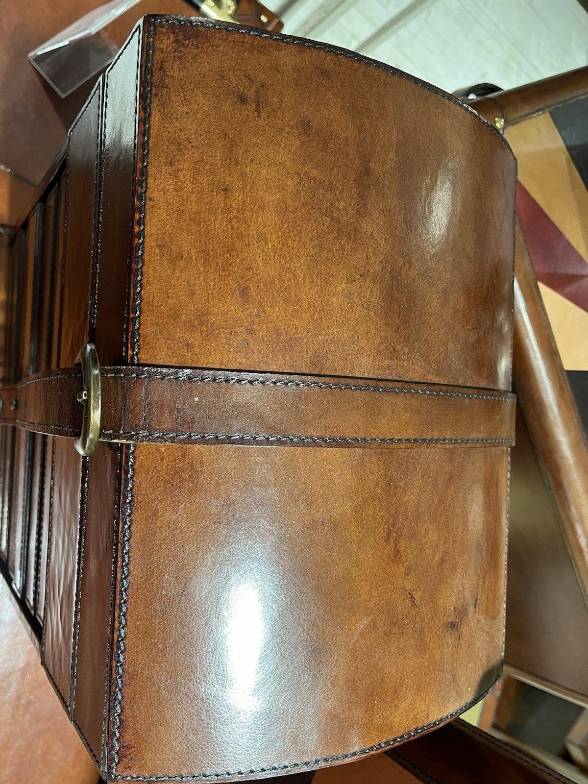 Campaign Leather Collection Hand Crafted Tall Jewellery Box Various Compartments photo for sale