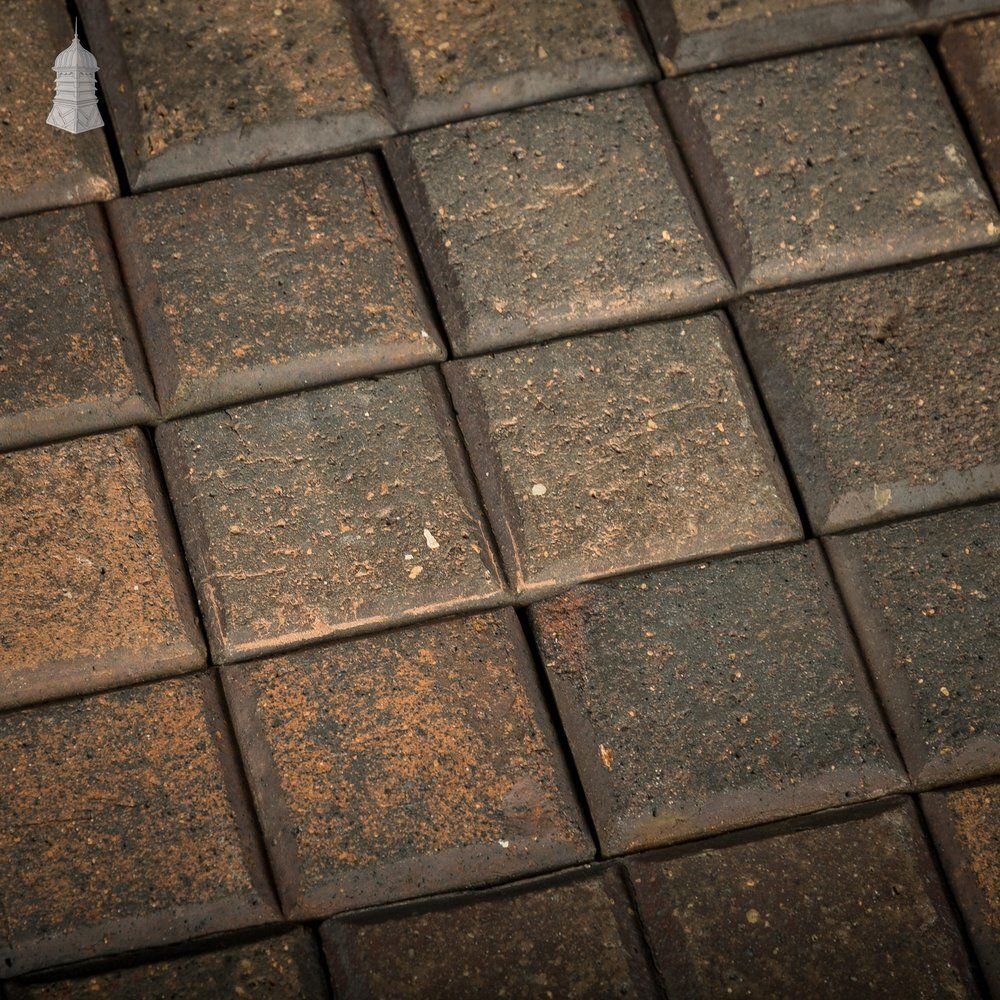 Reclaimed Stable Bricks, 258 Pavers, Worn Face, Staffordshire Blue 2 Block photo Home Fixtures