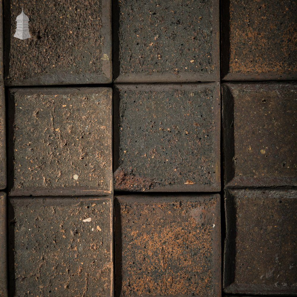 Reclaimed Stable Bricks, 258 Pavers, Worn Face, Staffordshire Blue 2 Block photo vintage