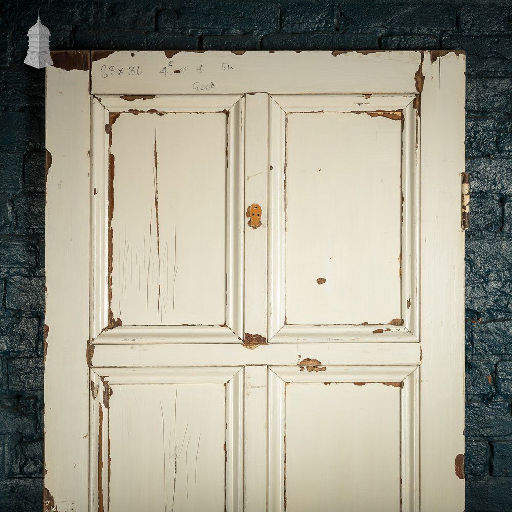 photo for sale 6 Panel Door, Faux Woodgrain & Distressed White Paint Finish