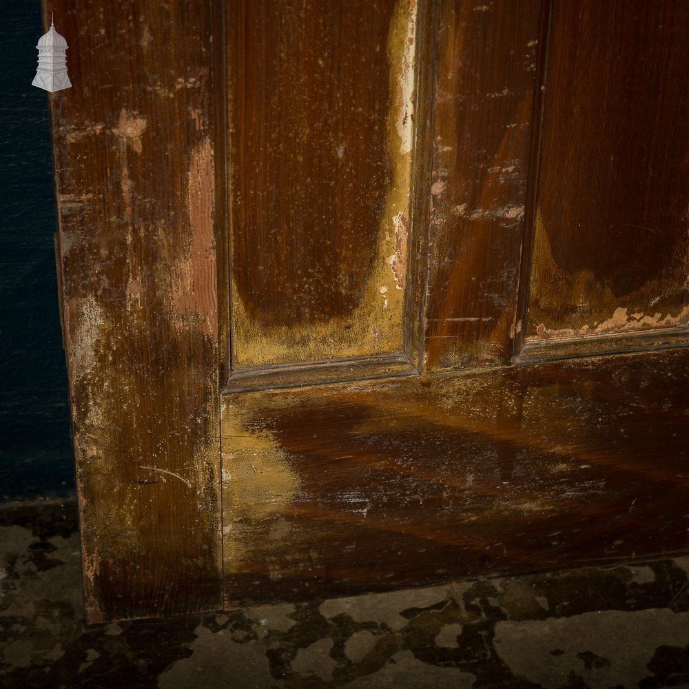 photo vinterior 1930s 4 Panel Wooden Door, Vintage