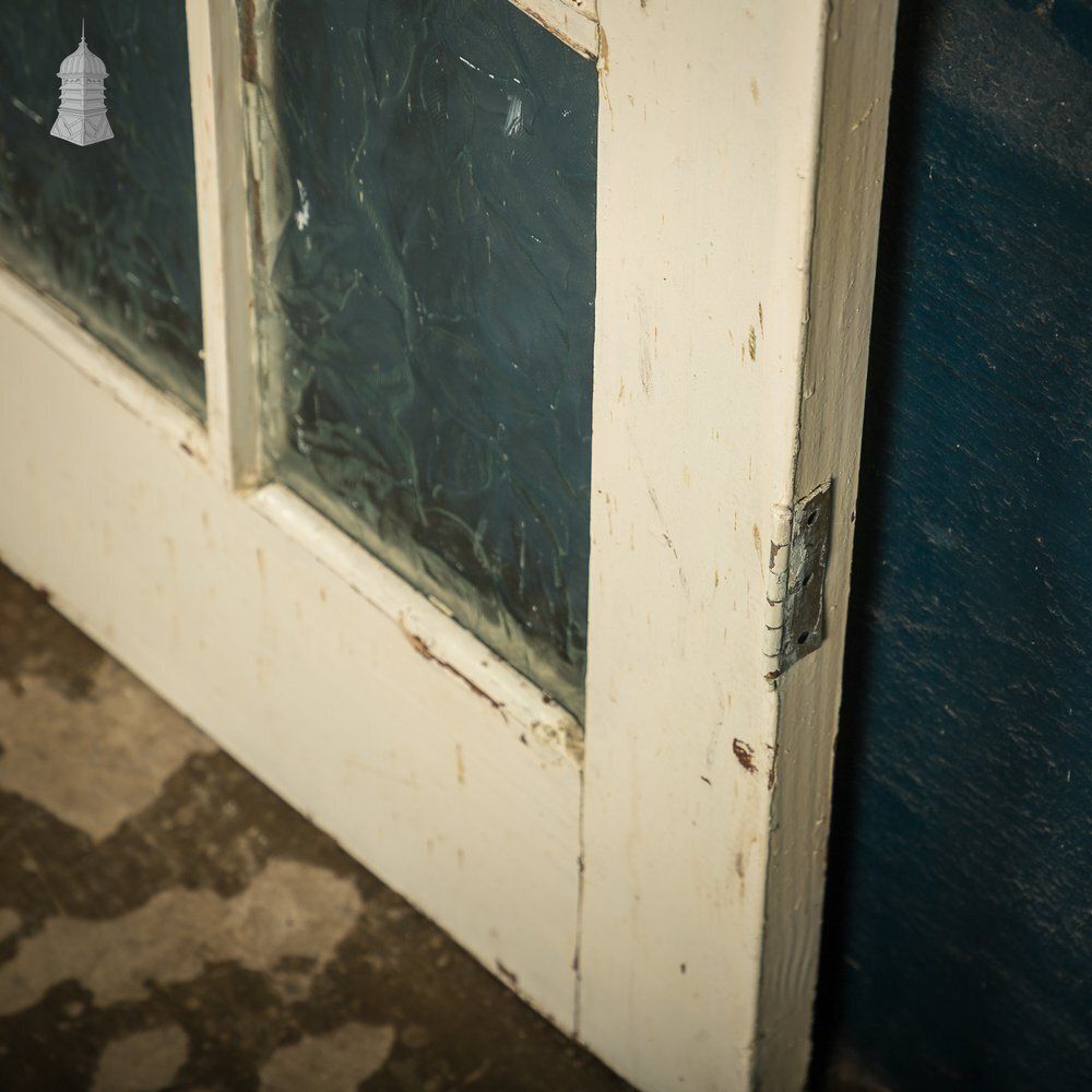 Glazed Patio Door – Distressed White Pine photo vintage