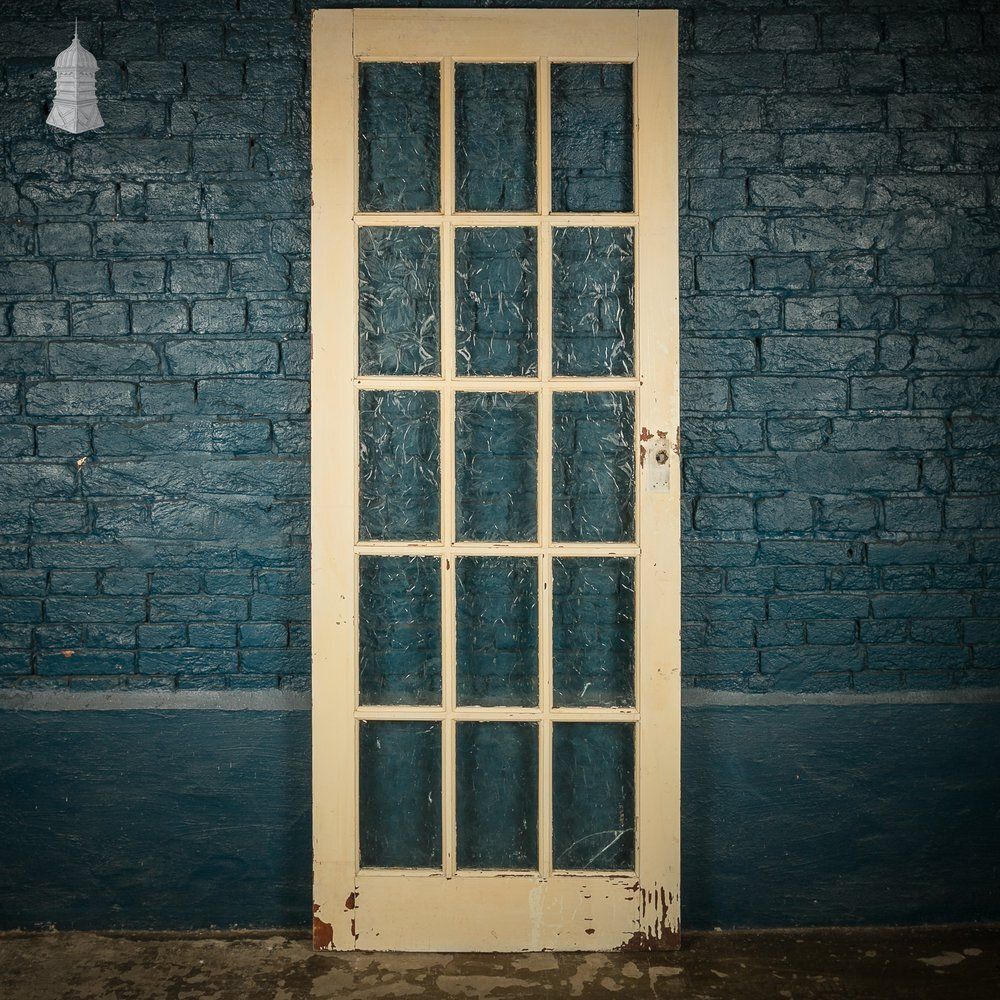 photo furniture Glazed Patio Door – Distressed White Pine