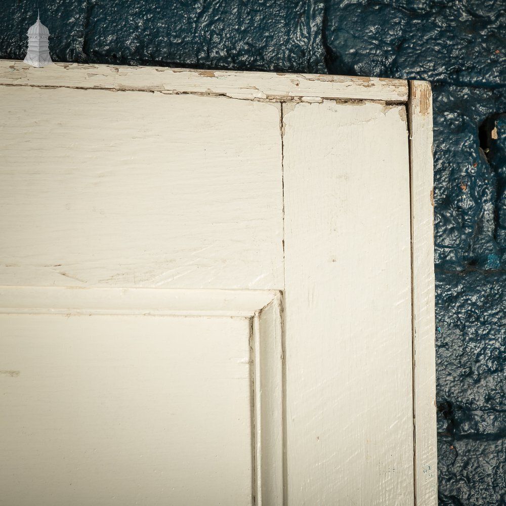 photo buy Moulded 4 Panel Door, Distressed White Painted Finish