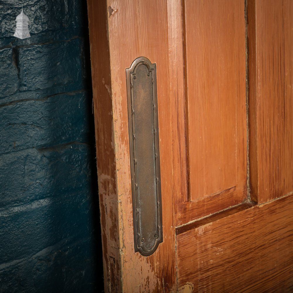 Four Panel Door, Moulded With A Worn Stained Finish. photo buy