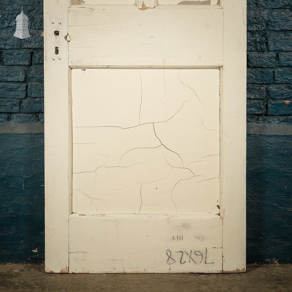 Moulded 4 Panel Door – Distressed White Paint photo Home Fixtures