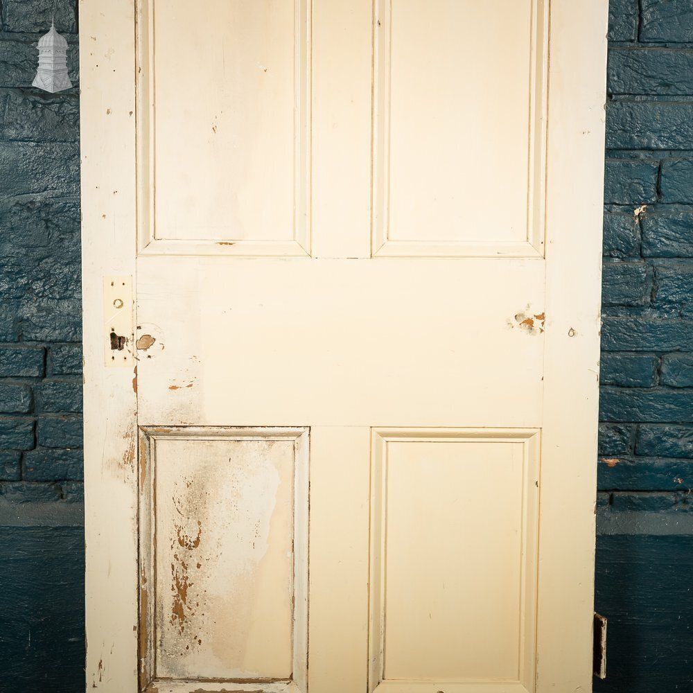 6 Panel Moulded Door – White Painted, Classic Layout photo for sale