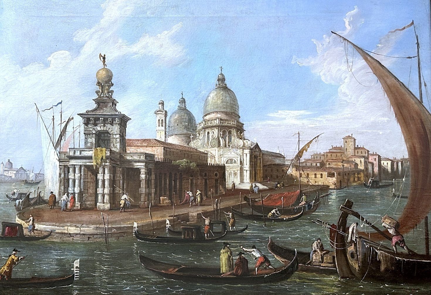 photo for sale Venice Grand Canal   Oil On Canvas   19th Century   Michele Marieschi Style
