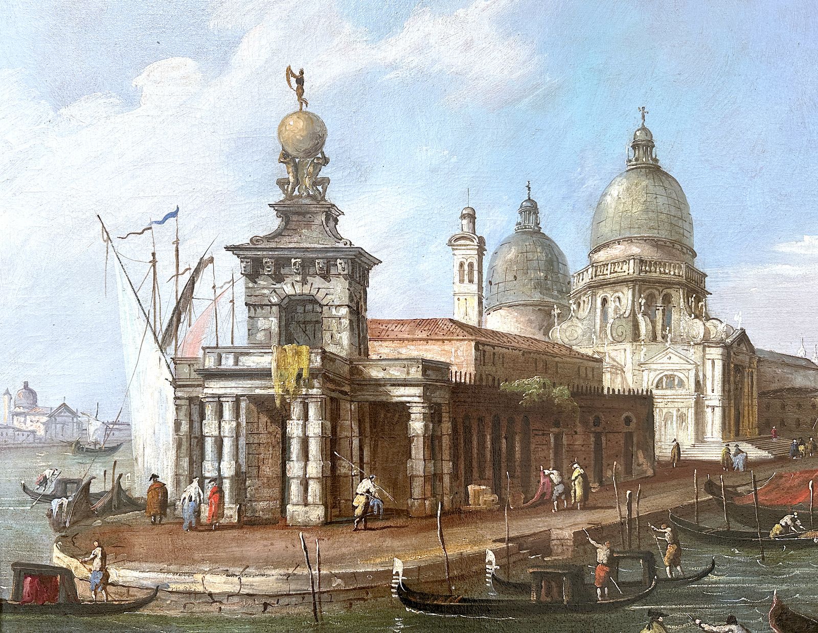 Venice Grand Canal   Oil On Canvas   19th Century   Michele Marieschi Style photo for sale