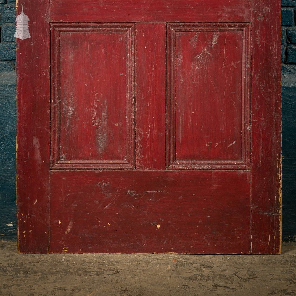 Moulded 4 Panel Door, Red Painted Finish photo Home Fixtures