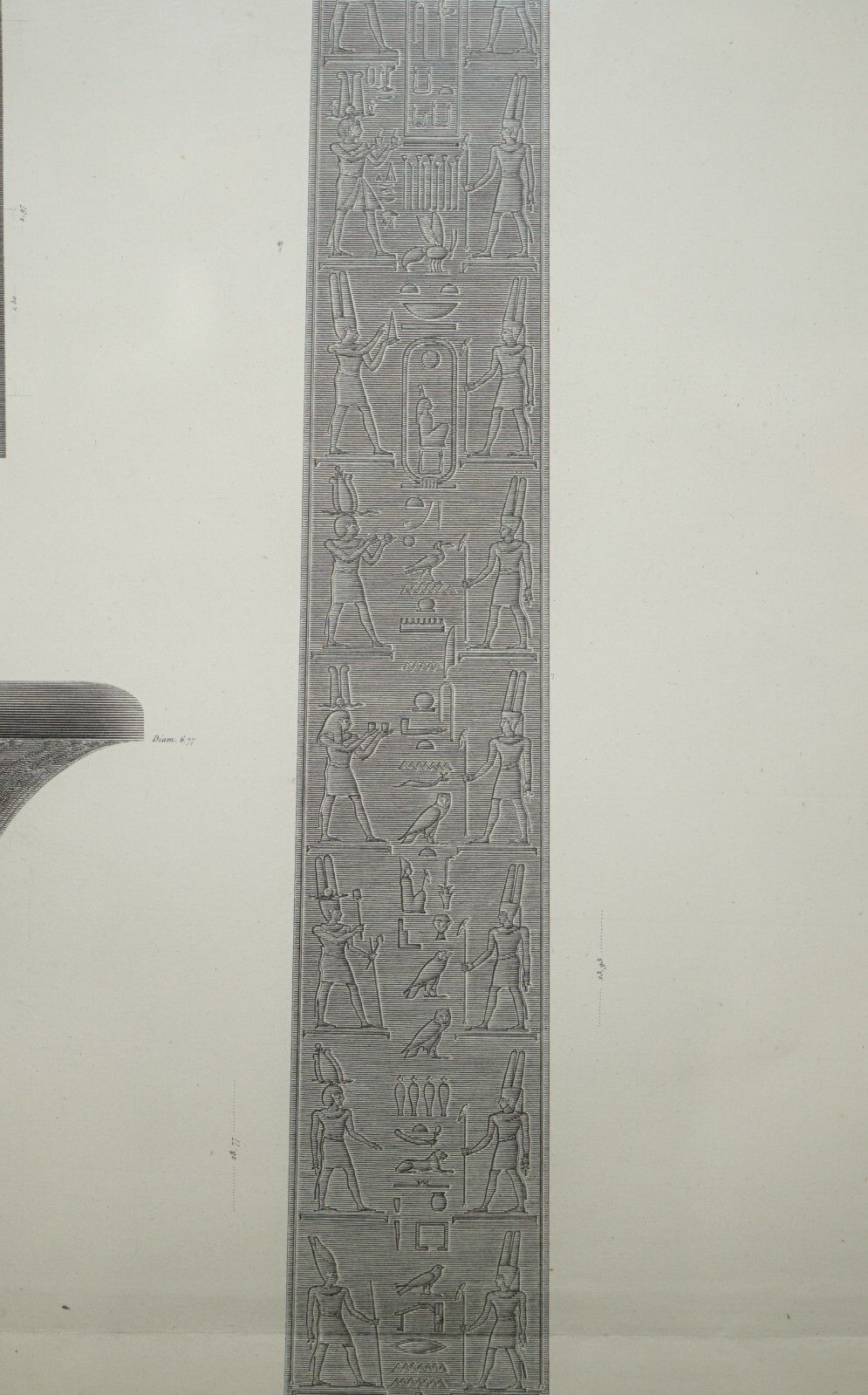 photo vintage Antique Original Gran Tour Paris 1829 Vol 3 Pl.30 Print Of Thebes Karnak Egypt