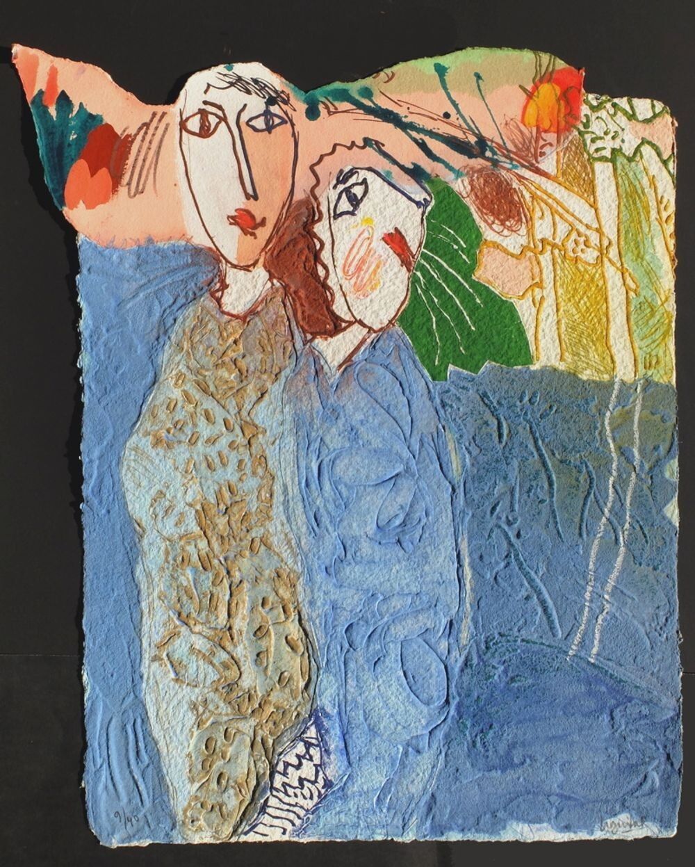 Henri Guibal Original Carborundum Engraving Signed La Vie De B Xi 2002