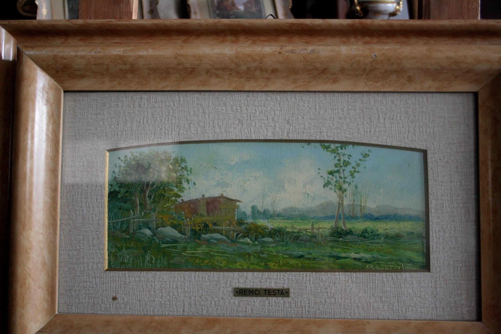 photo furniture Remo Testa, Pair Of Landscapes, Marine And Countryside, Mid 20th Century, Italy