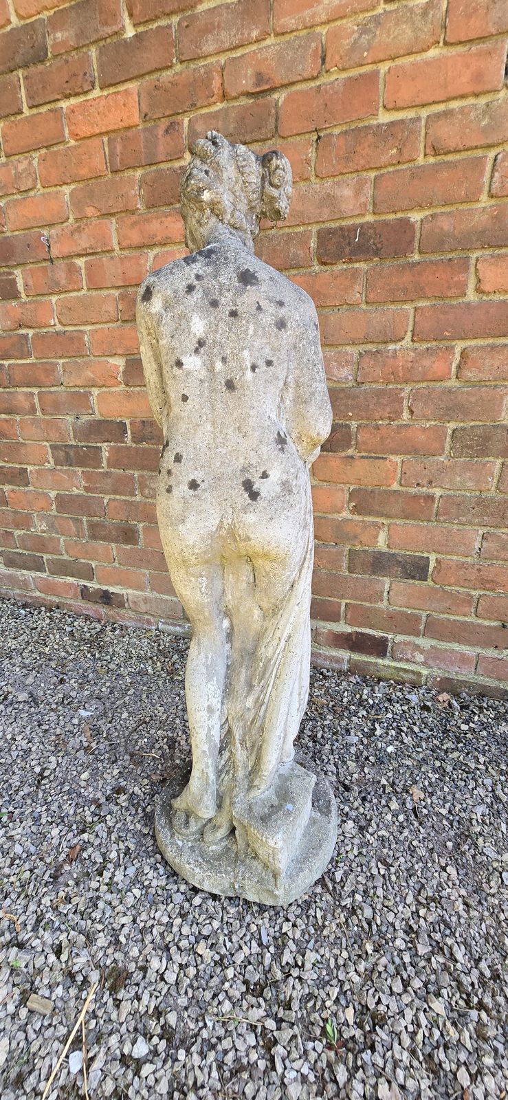 Stone Gretian Garden Statue, 1920s photo furniture
