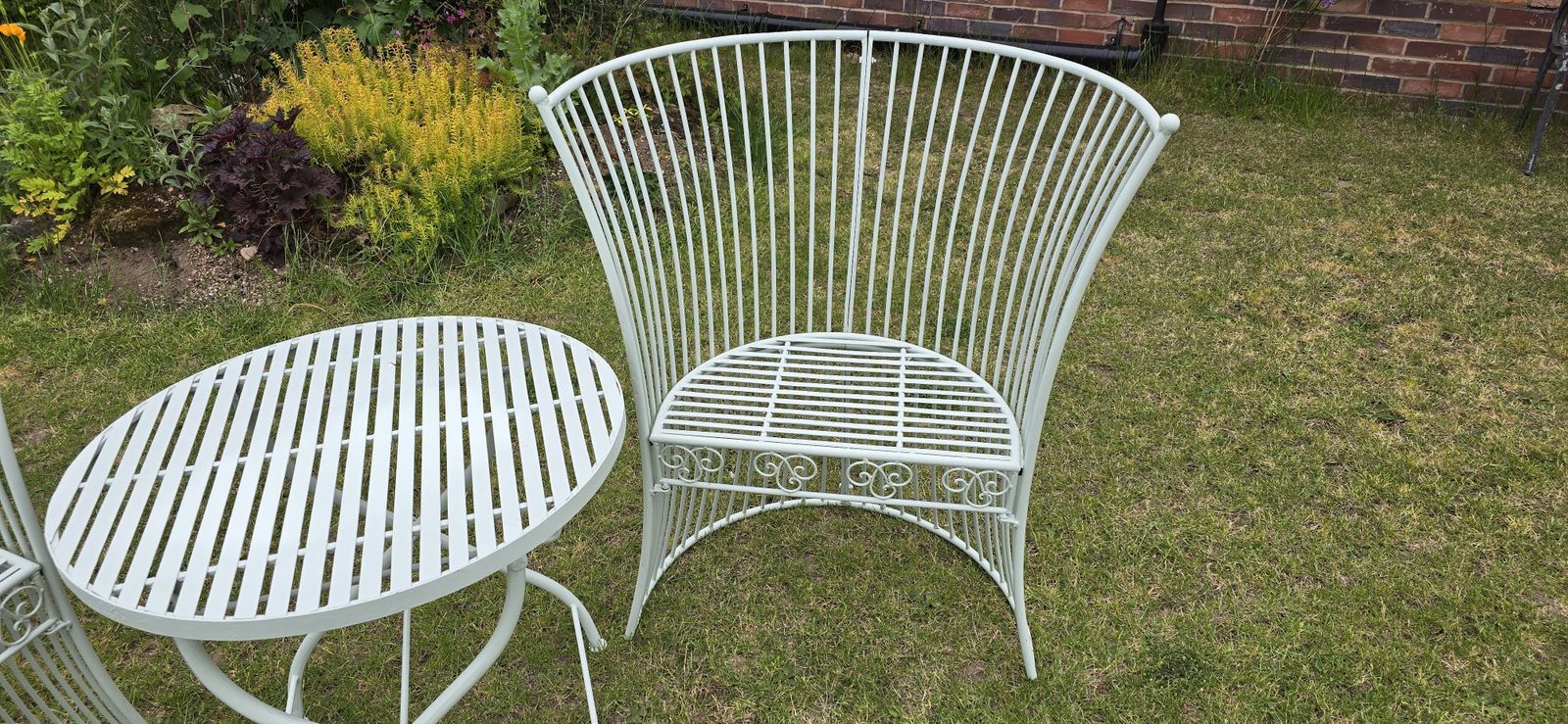 Super Art  Deco Cast Iron Patio Set photo for sale