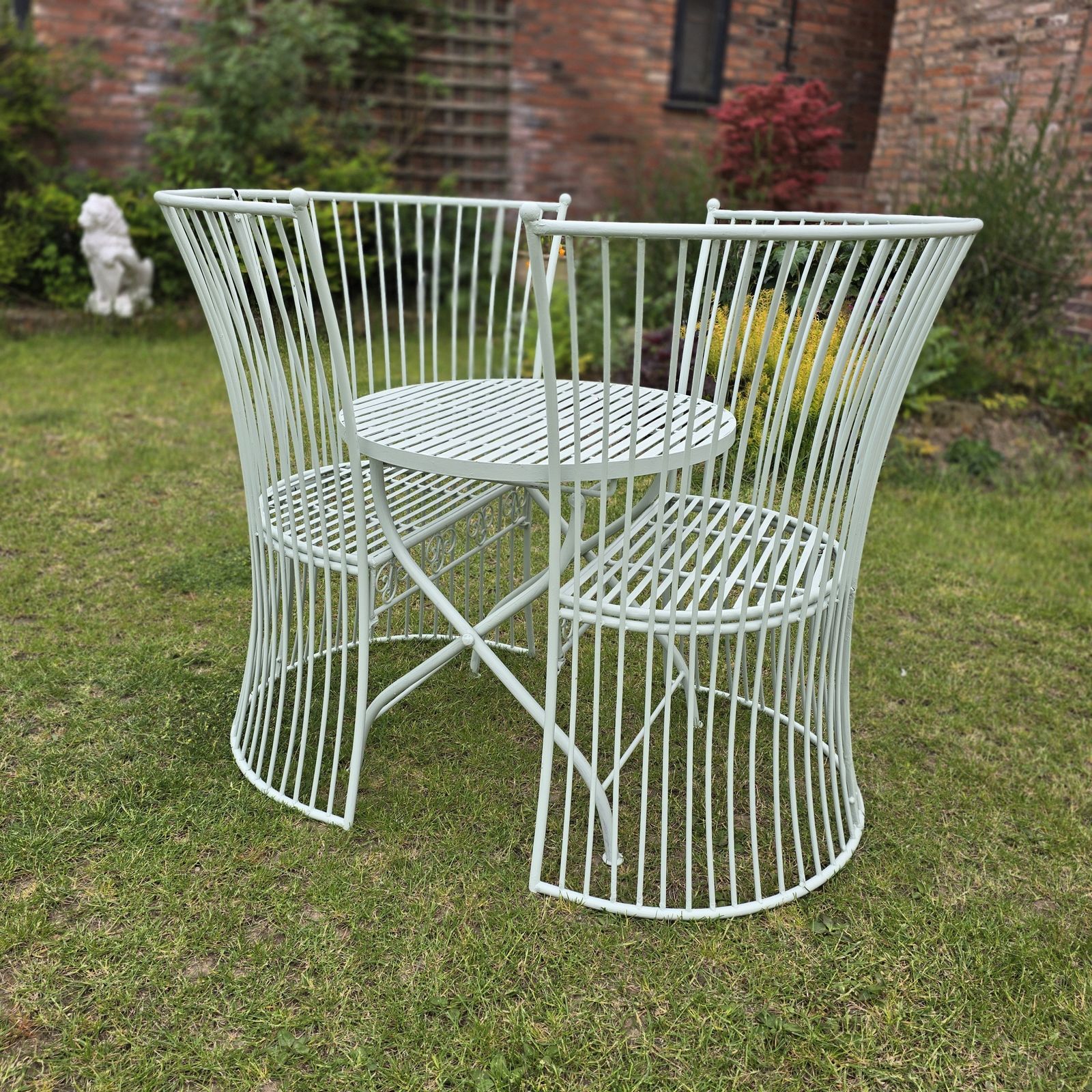 Super Art  Deco Cast Iron Patio Set photo Garden Furniture