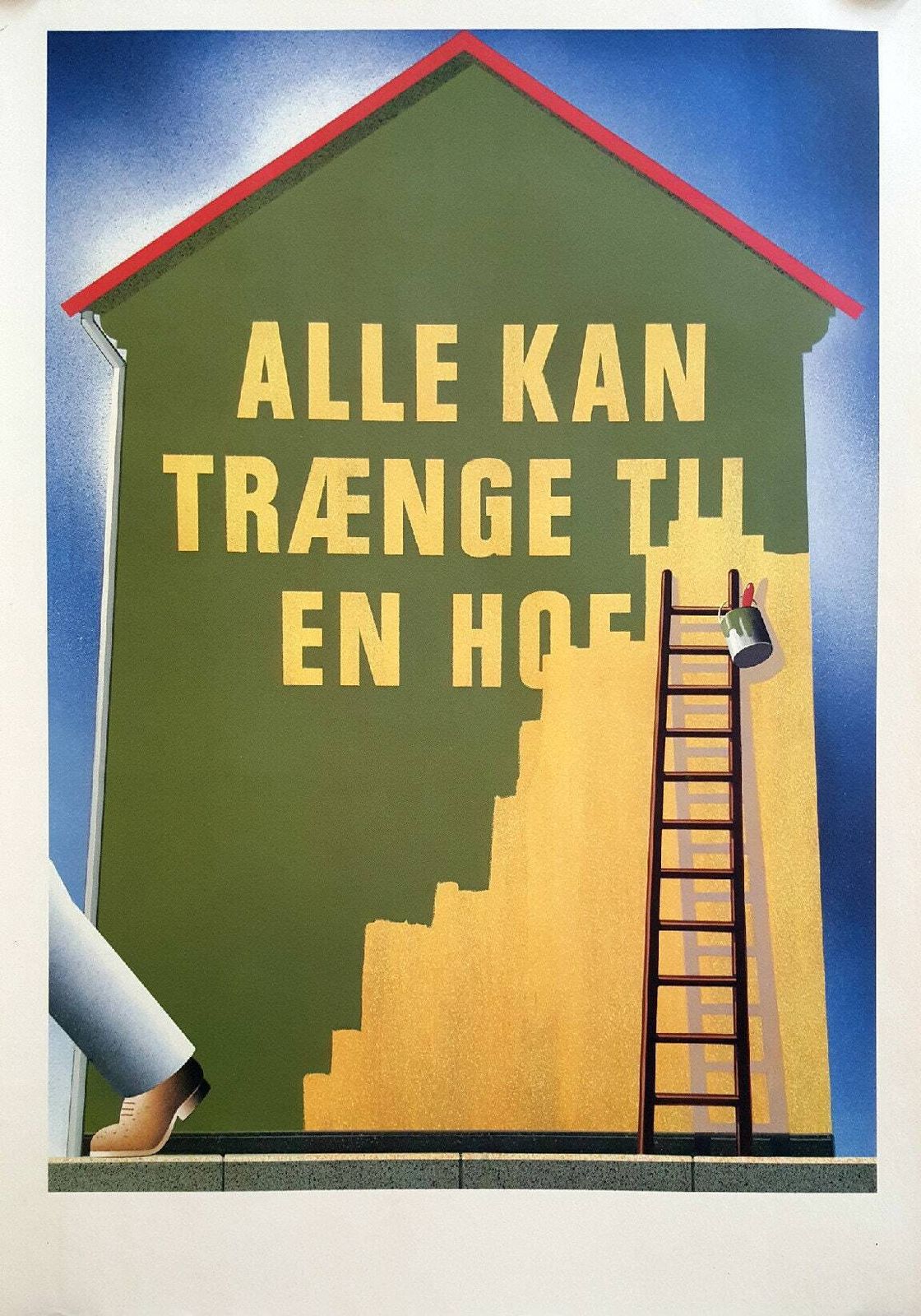 1980s Carlsberg Beer Ad By Joe Petagno (Paint Job)   Original Vintage Poster