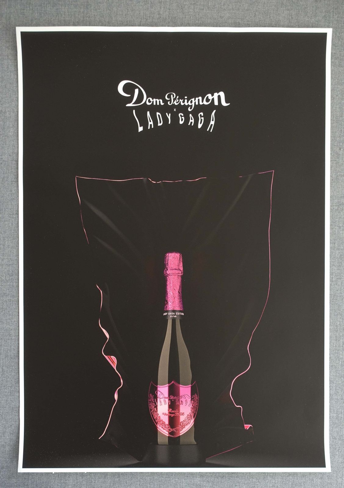 2012 Dom Perignon Champagne Lady Gaga Edition   Original Vintage Poster photo furniture