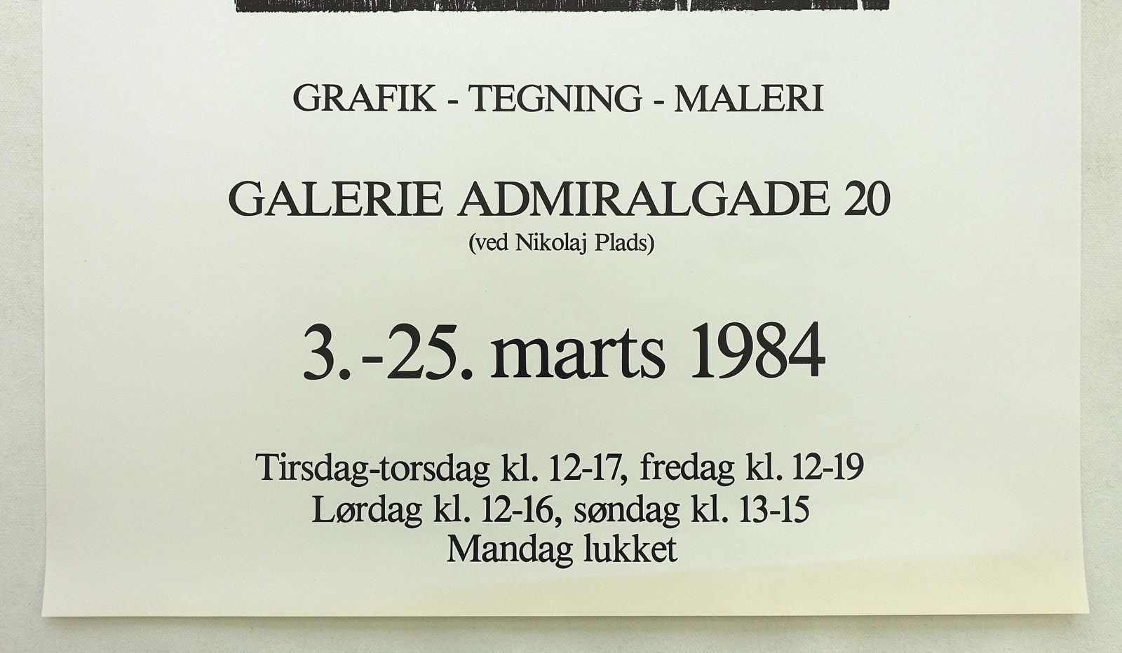 1984 Norwegian Modern Art By Ragnar Almén   Original Vintage Poster photo for sale