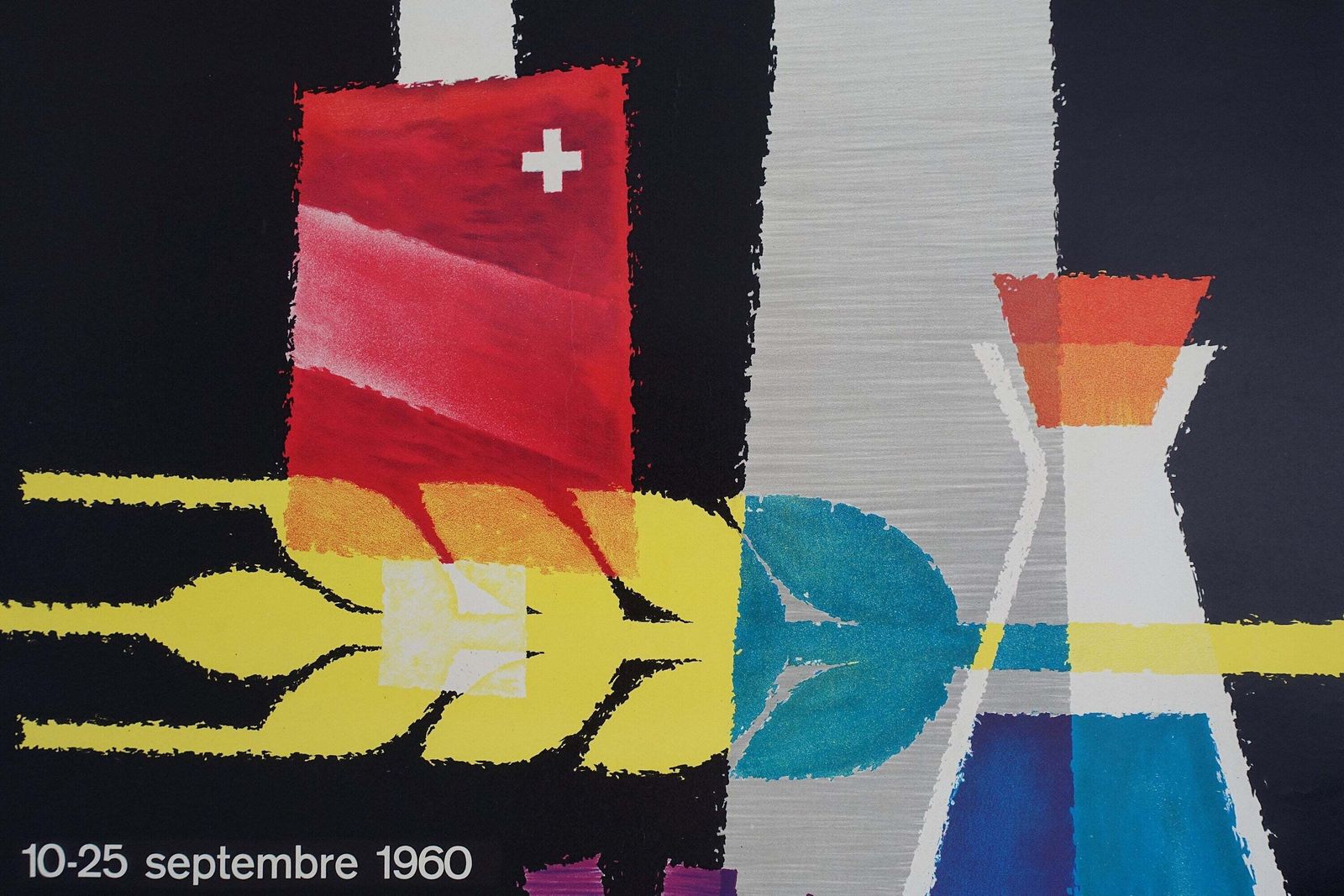 1960 Swiss Bakery Fair 41e Foire Nationale Comptoir Lausanne   Original Vintage Poster photo buy