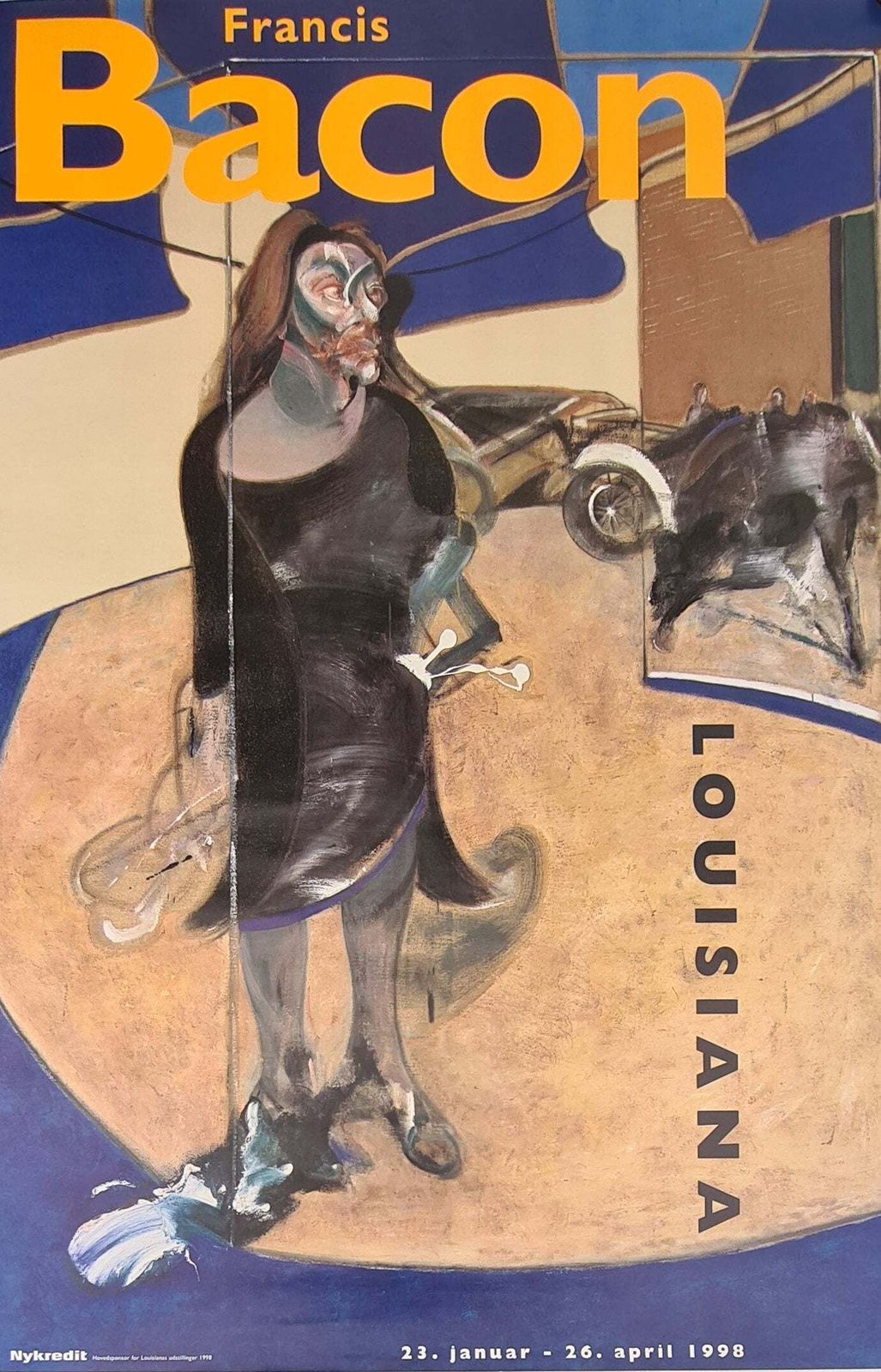 1998 Francis Bacon Louisiana Museum Of Modern Art   Original Vintage Poster