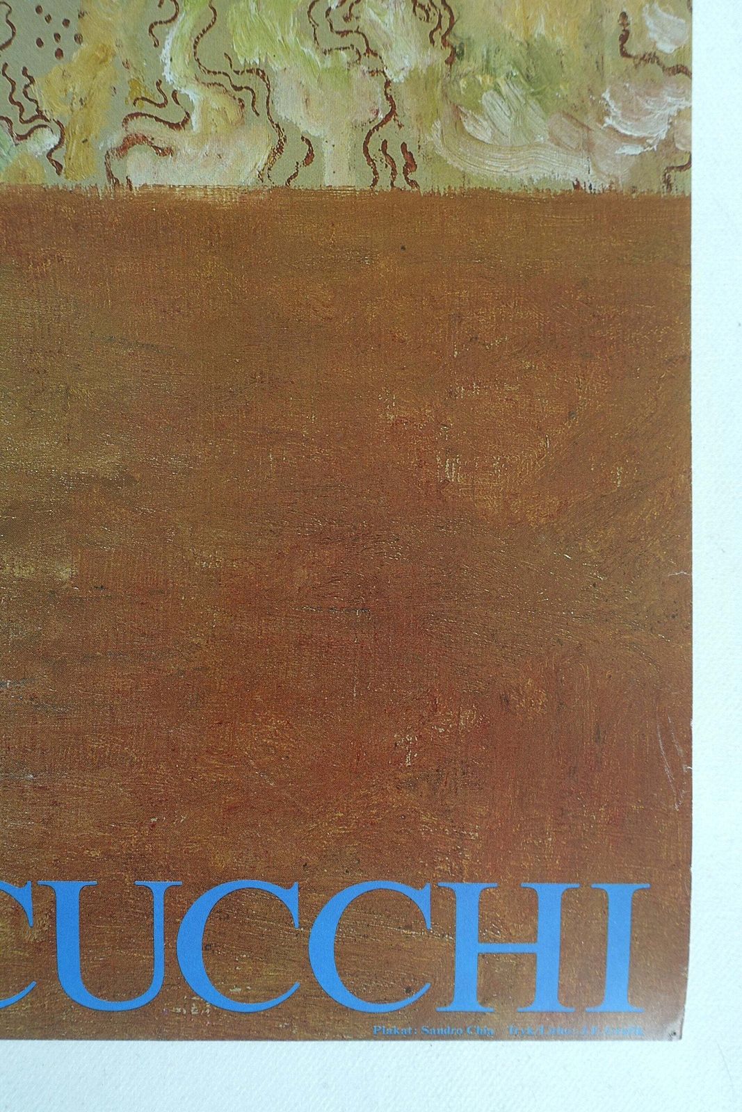 1983 Chia – Clemente – Cucchi On Louisiana Museum Of Modern Art   Original Vintage Poster photo Art