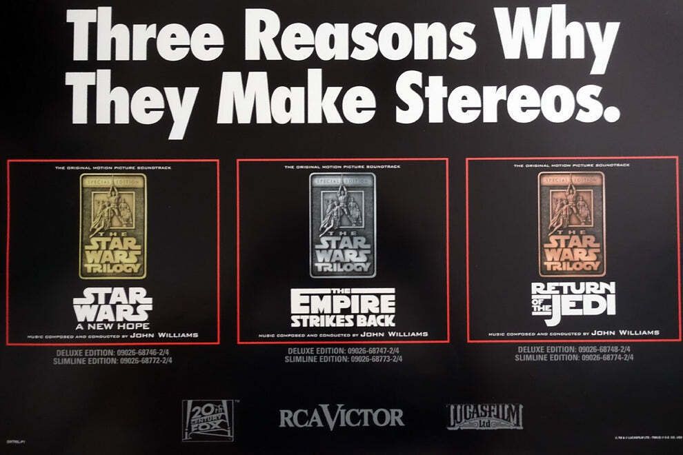 1997 Star Wars Trilogy Music Poster   Original Vintage Poster photo for sale