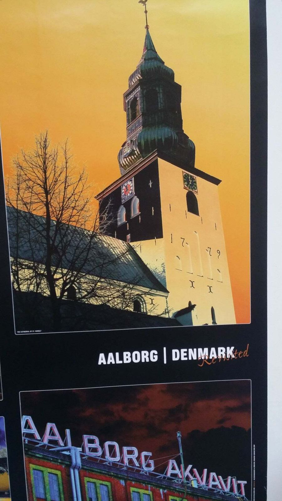 2000s Aalborg Travel Poster 1   Original Vintage Poster photo for sale
