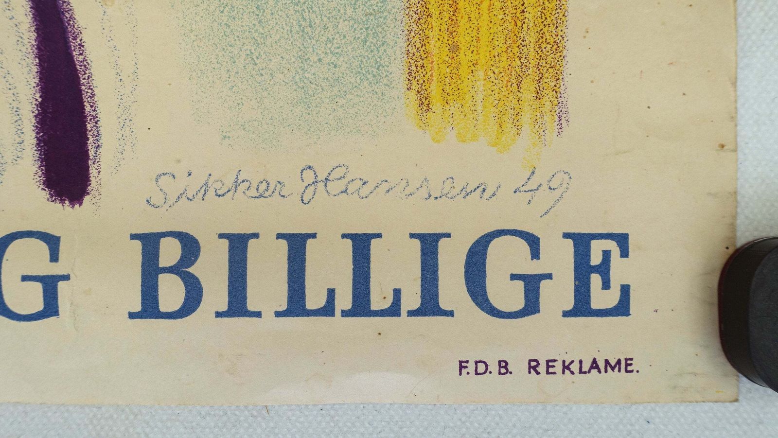 Deense Designstoel Voor Fdb Uit 1949 – Vintage Poster photo for sale