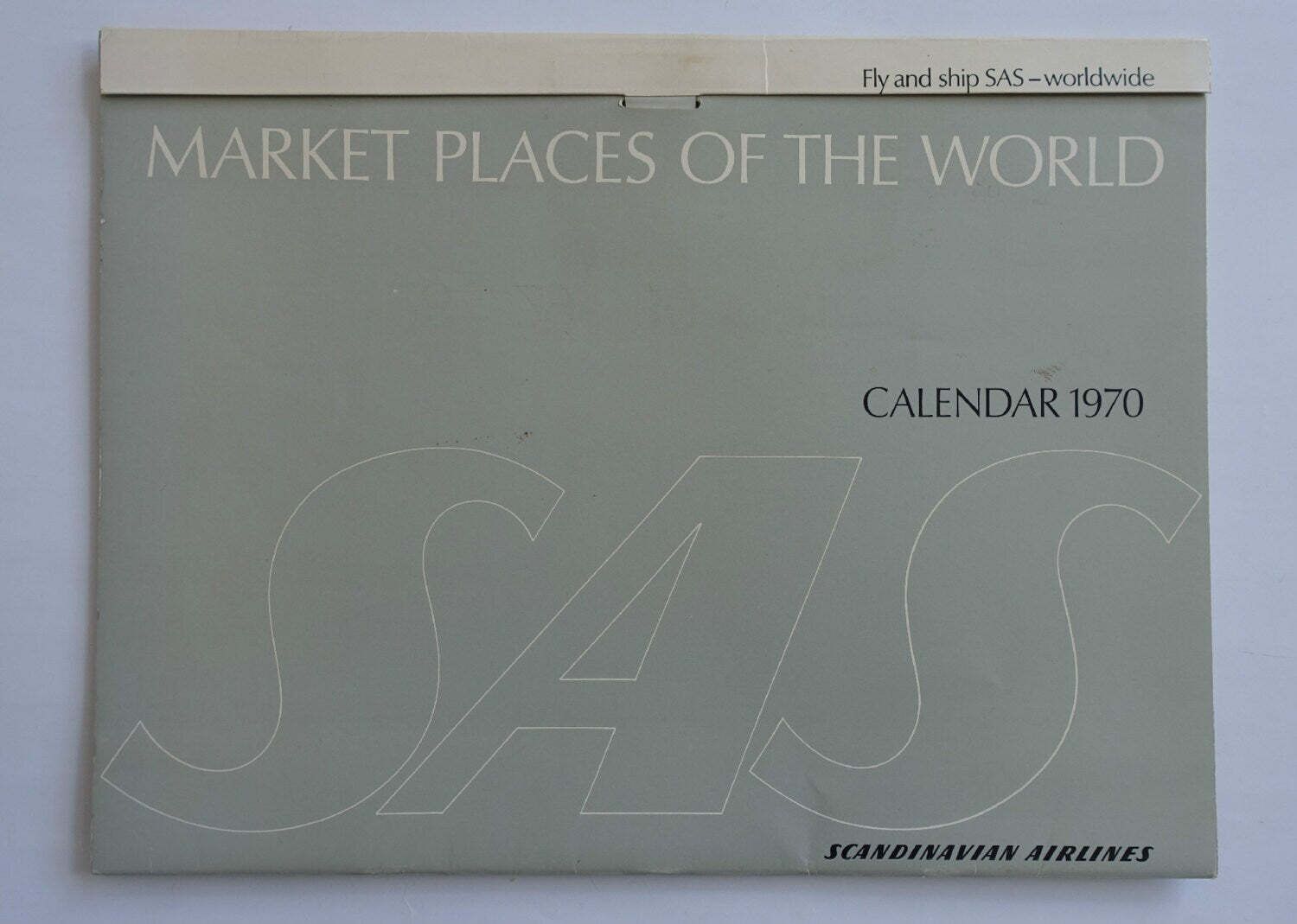 1970 Sas Airlines Calendar By Otto Nielsen   Original Vintage Calendar photo furniture