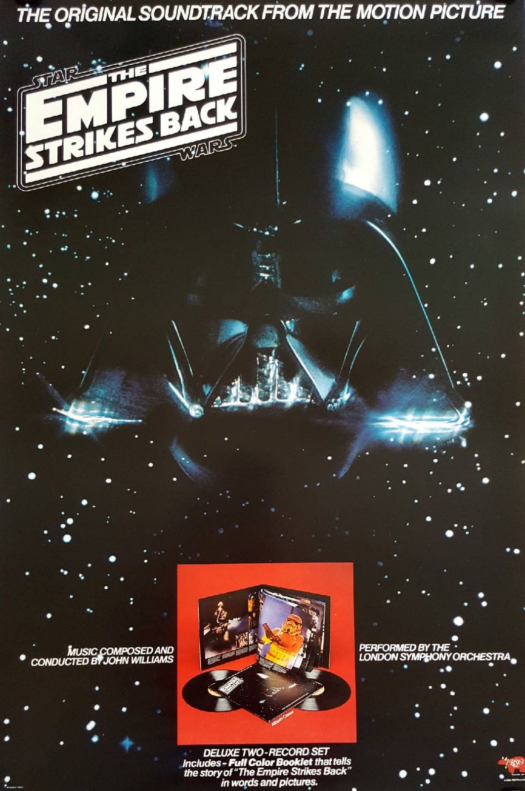 1980 Star Wars The Empire Strikes Back (Soundtrack Version)   Original Vintage Poster