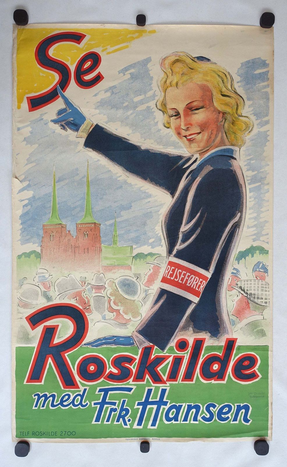 Denemarken, Roskilde Reisposter Uit De Jaren 1940 photo furniture