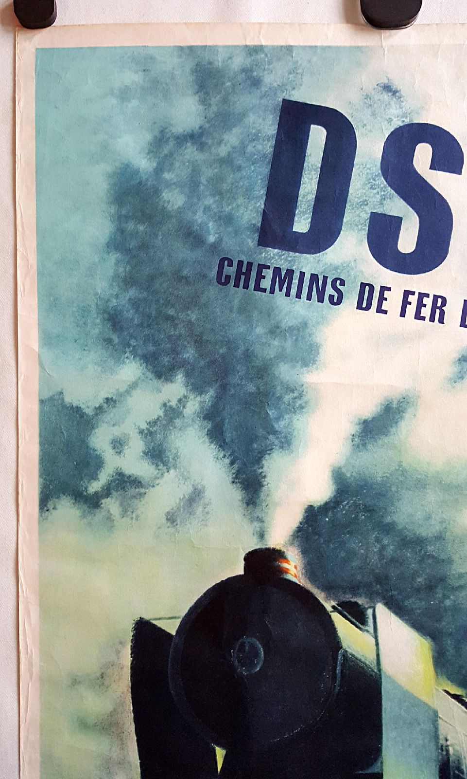 Stoomlocomotief Uit 1950 Door Aage Rasmussen Voor De Deense Staatsspoorwegen – Vintage Poster photo vinterior