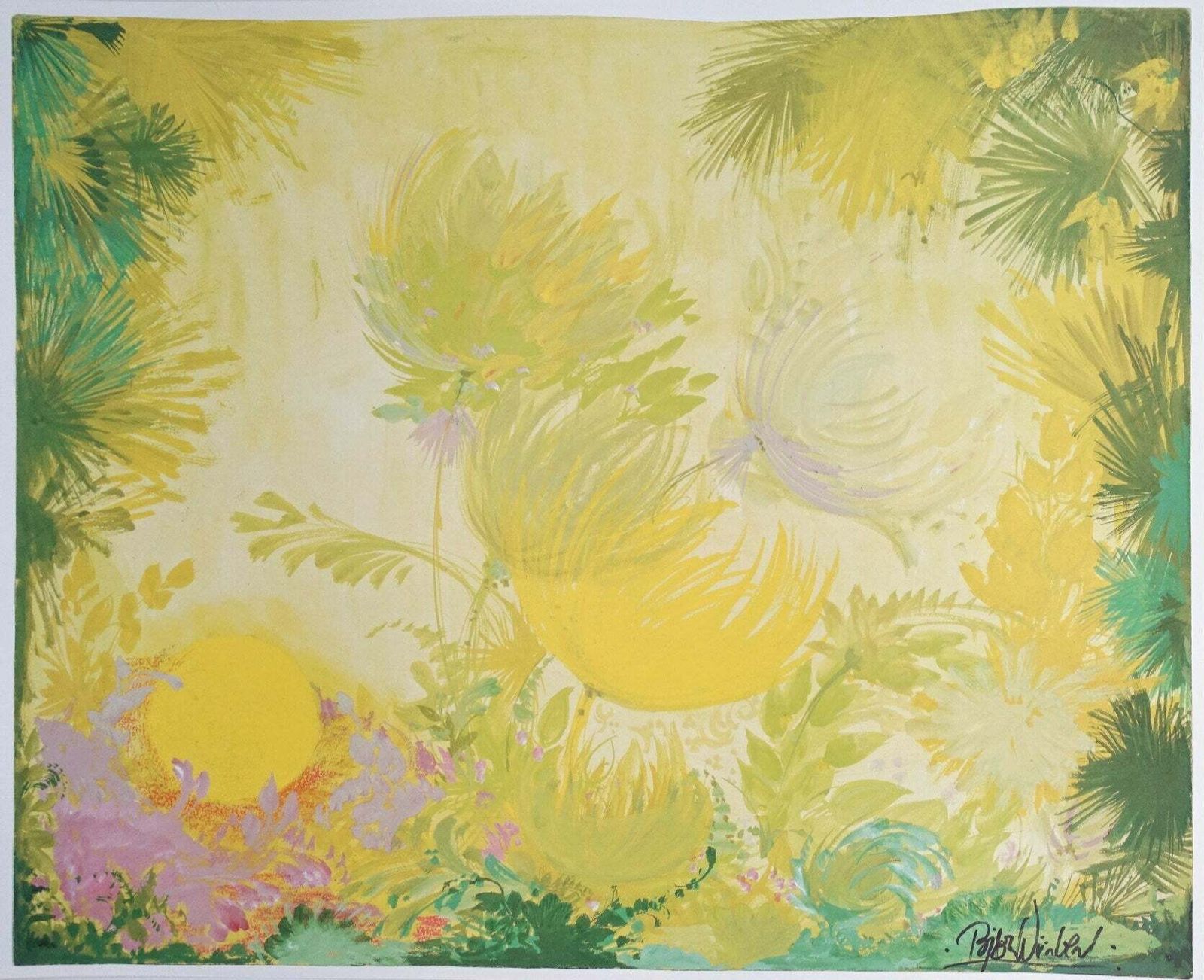1980s Wiinblad Spring In The Forest (Stage Play Artwork)   Original Vintage Poster