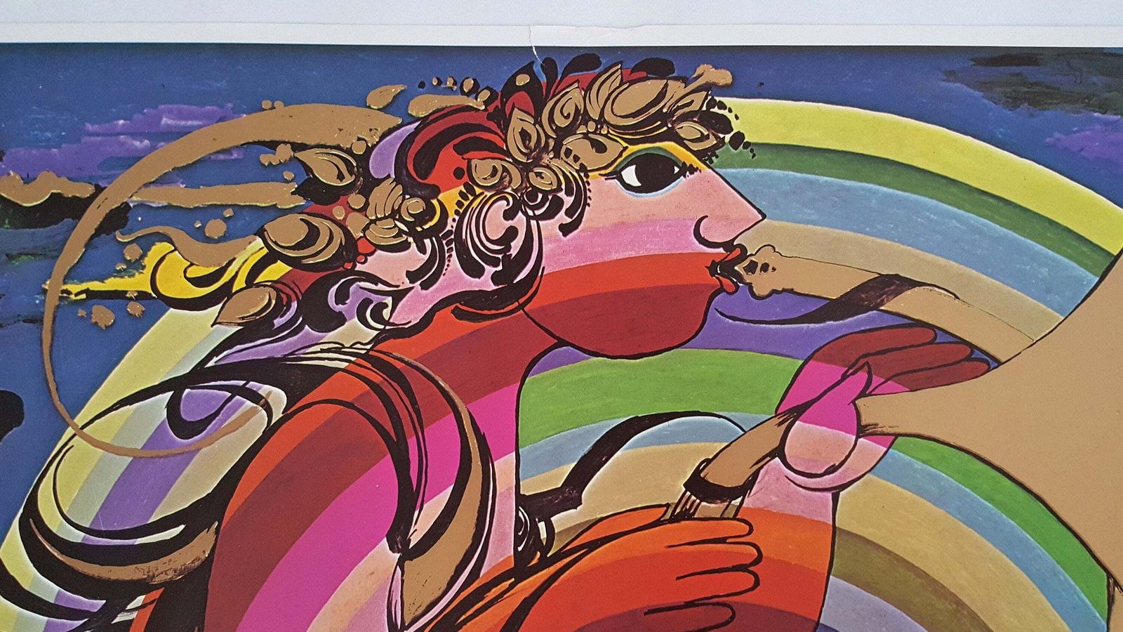 1977 Bjørn Wiinblad Music Artwork For Ifoi Denmark   Original Vintage Poster photo 153.0