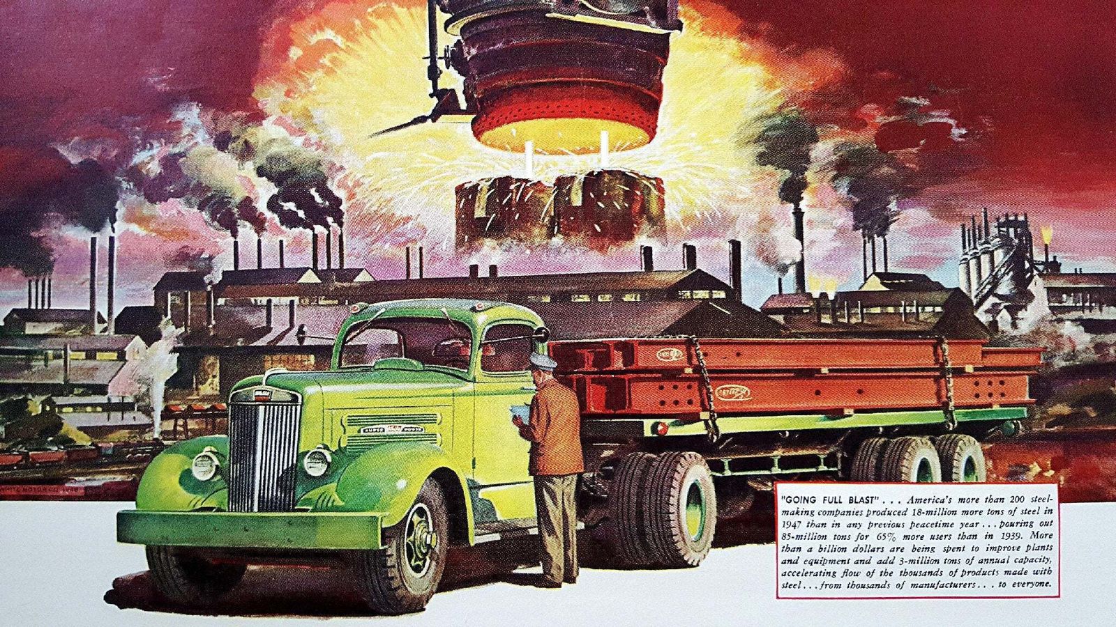 1948 White Motor Company – Vintage Poster photo buy