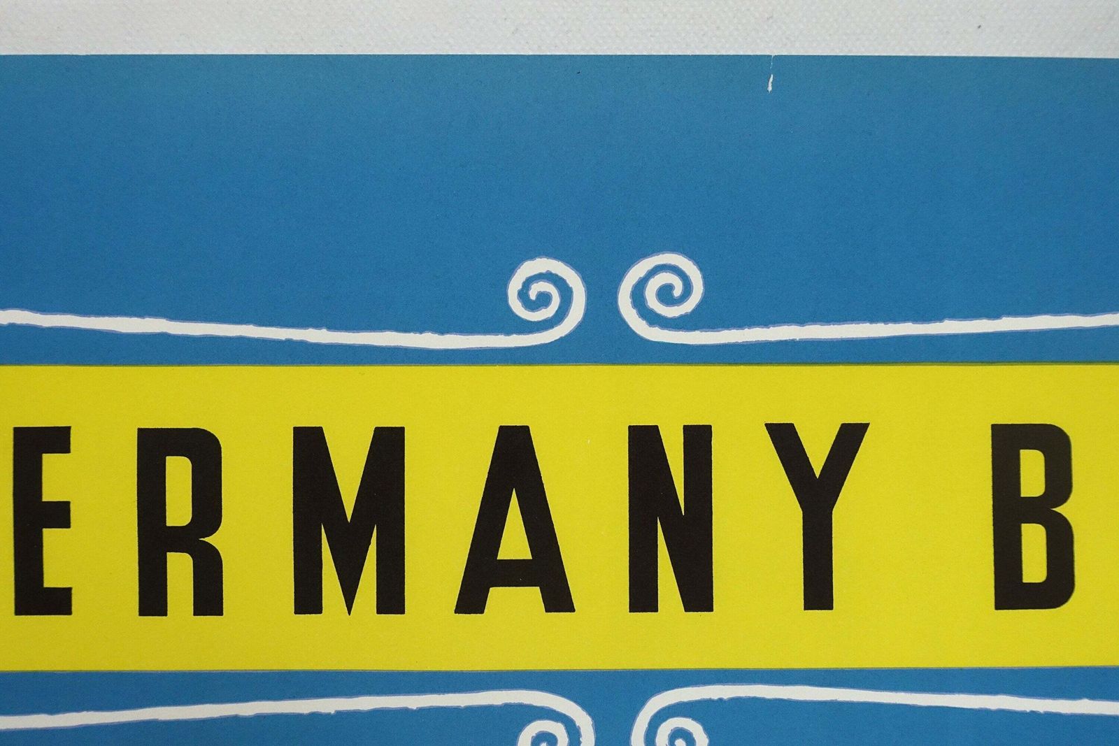 1957 German Railroad Travel Poster   Original Vintage Poster photo for sale