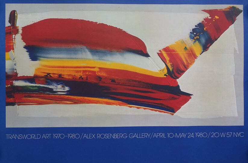 1980 Paul Jenkins Art Exhibition Poster New York   Original Vintage Poster