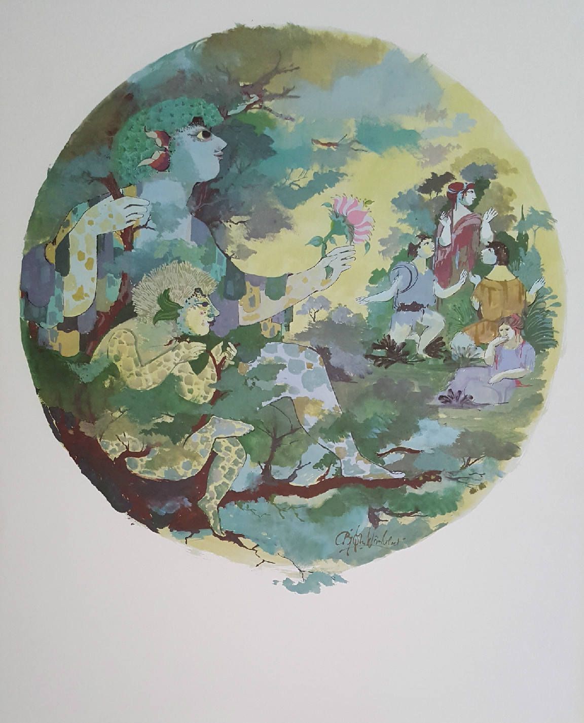 1970s Wiinblad God Of Faunus II   Original Vintage Poster