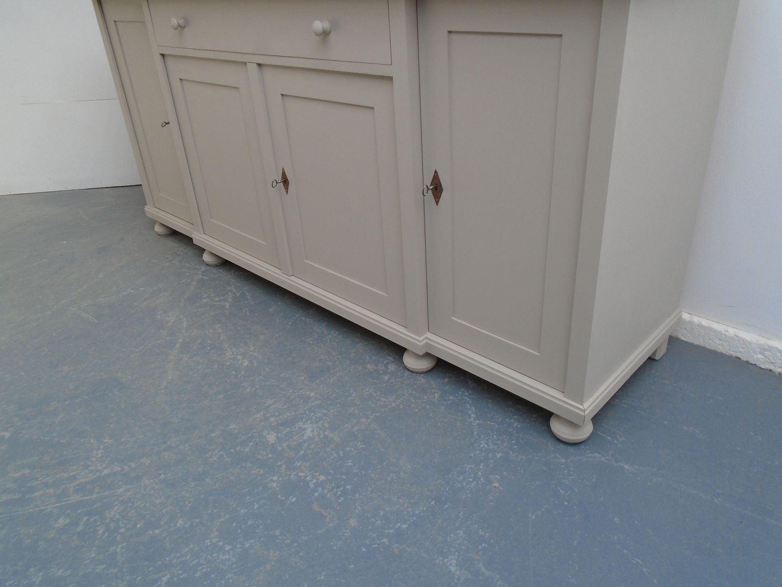 A Fantastically Painted Putty Reclaimed Pine Dresser Base / Tv Stand photo buy