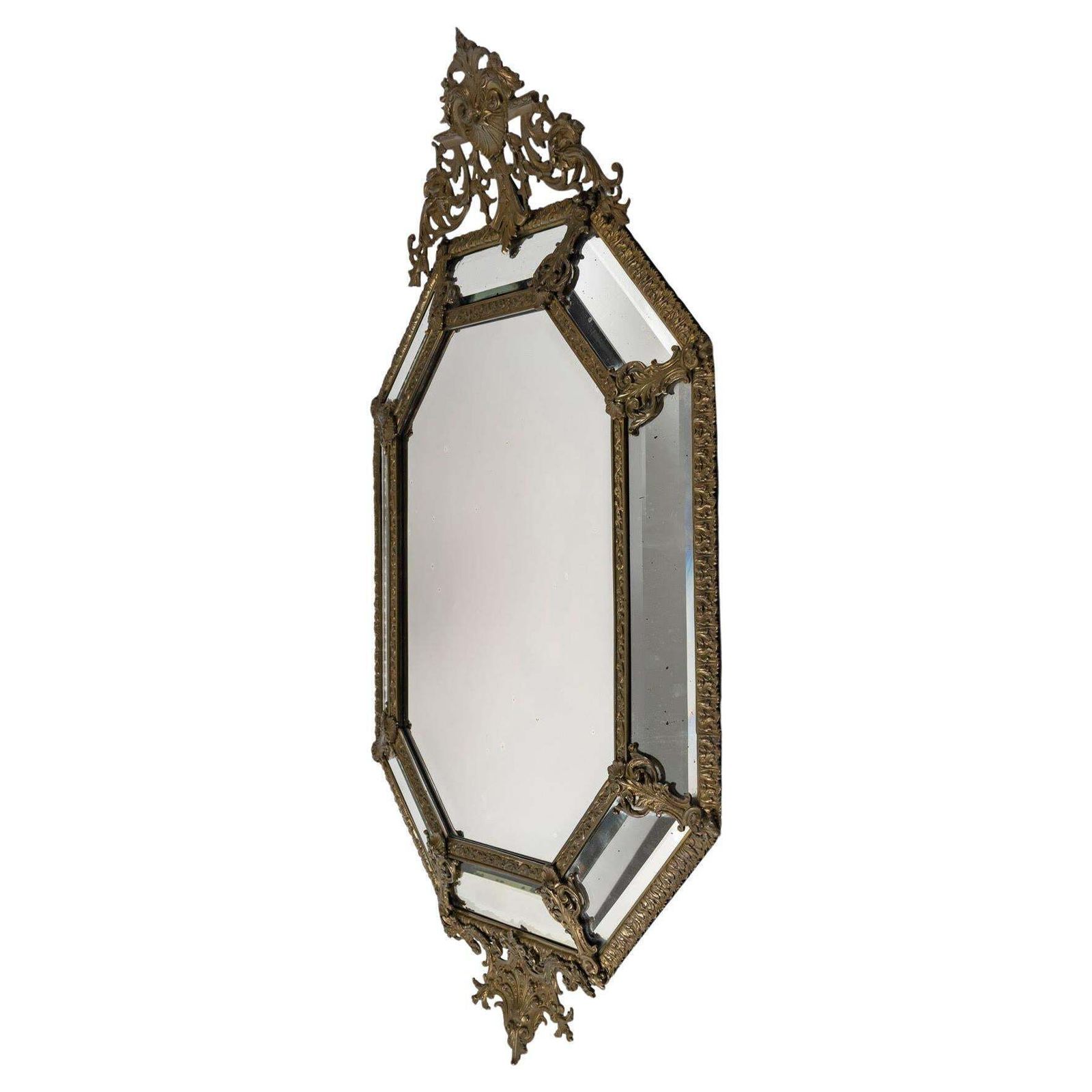 A 19th Century Napoleon III Period Bronze Mirror.