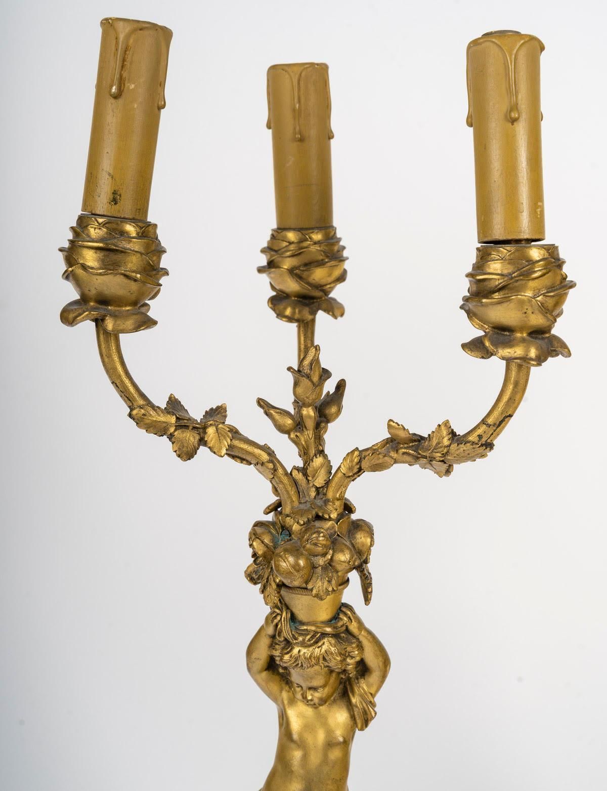 Pair Of Louis XVI Style Candelabra, 19th Century, Signed Barbedienne. photo 2781.0