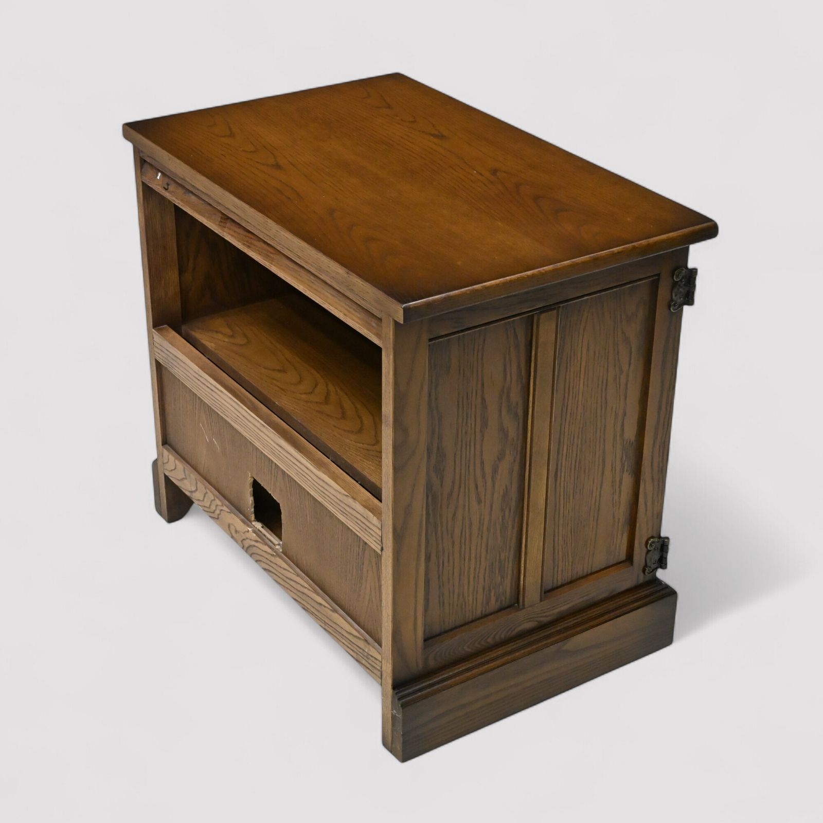 Old Charm Tv Video Stand Cabinet Light Oak Model 2440 Free Uk Delivery* photo Furniture