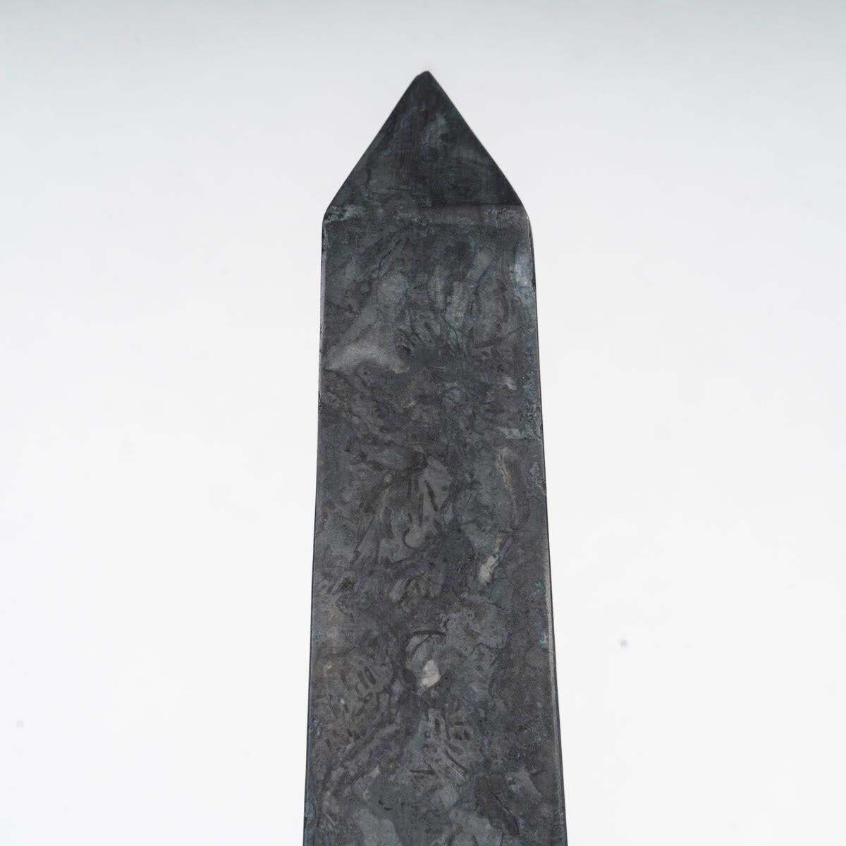 Pair Of Marble Obelisks, 20th Century, Napoleon III Style. photo furniture