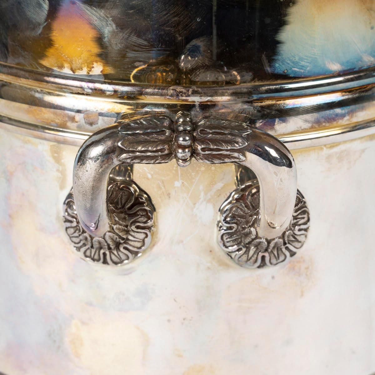 Ice Bucket, Silver Plated Metal, Maison Christofle, Circa 1900. photo 1497.0