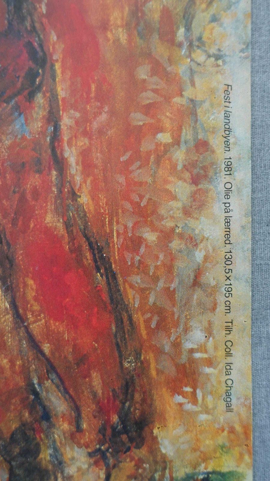 1990 Chagall On Louisiana Museum Of Modern Art   Original Vintage Poster photo 132.0