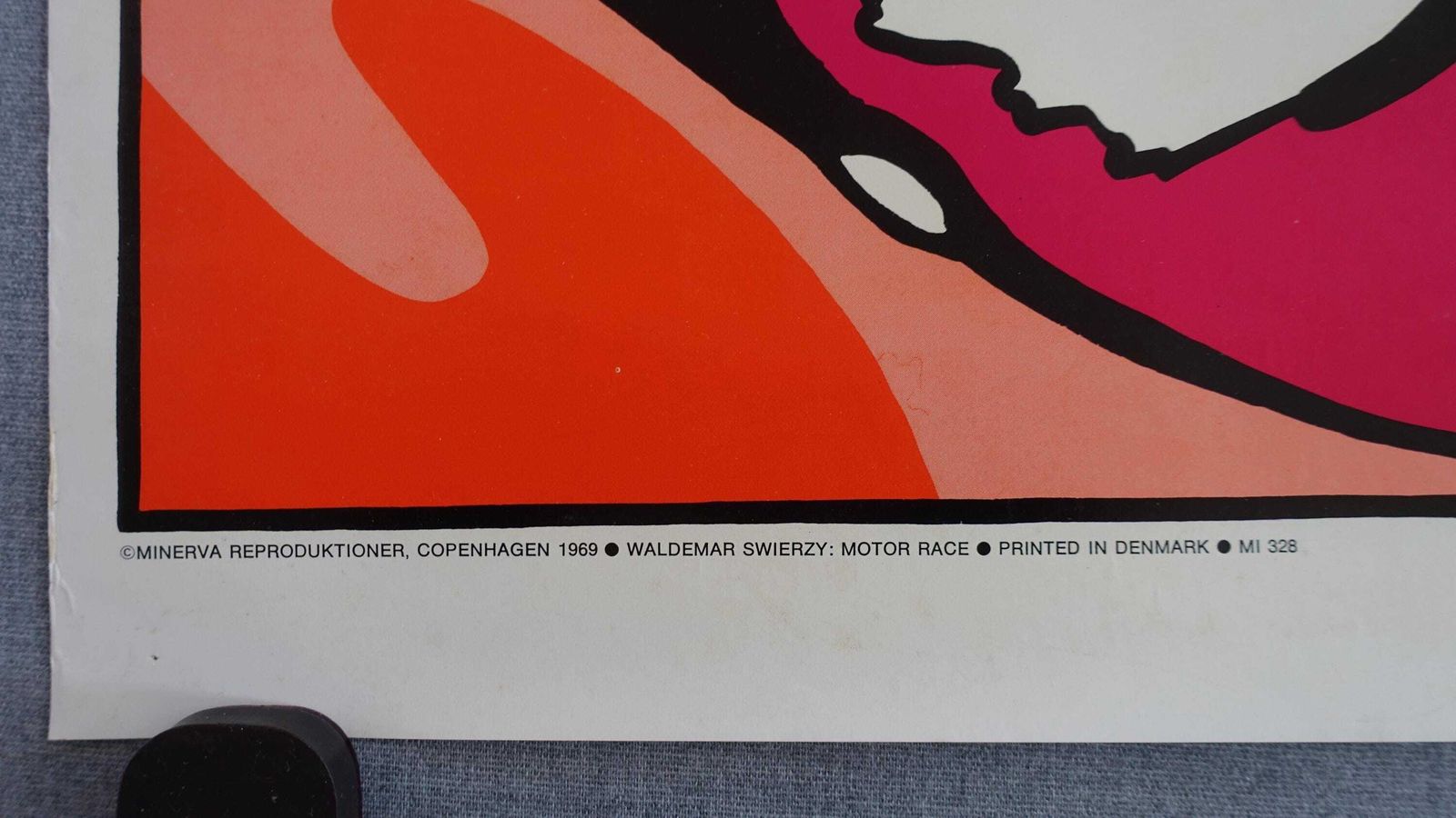 1969 Motor Race By Waldemar świerzy   Original Vintage Poster photo for sale