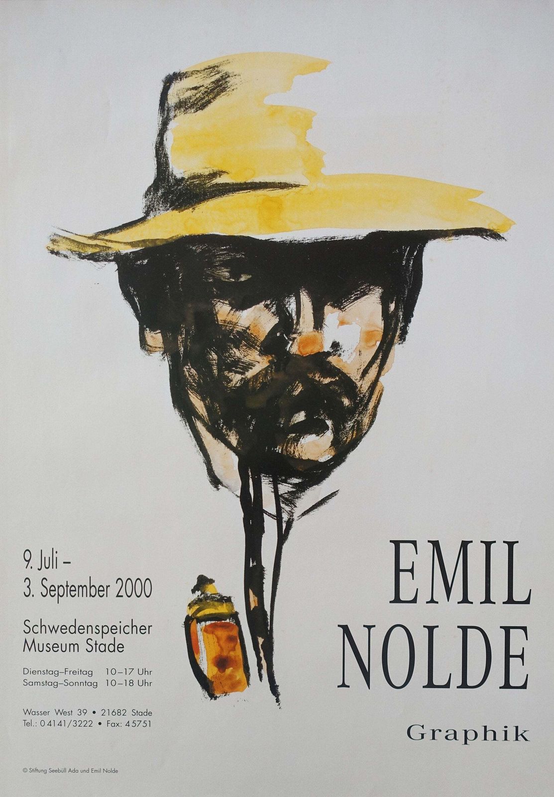 2000 Emil Nolde Graphics Schwedenspeicher   Original Vintage Poster